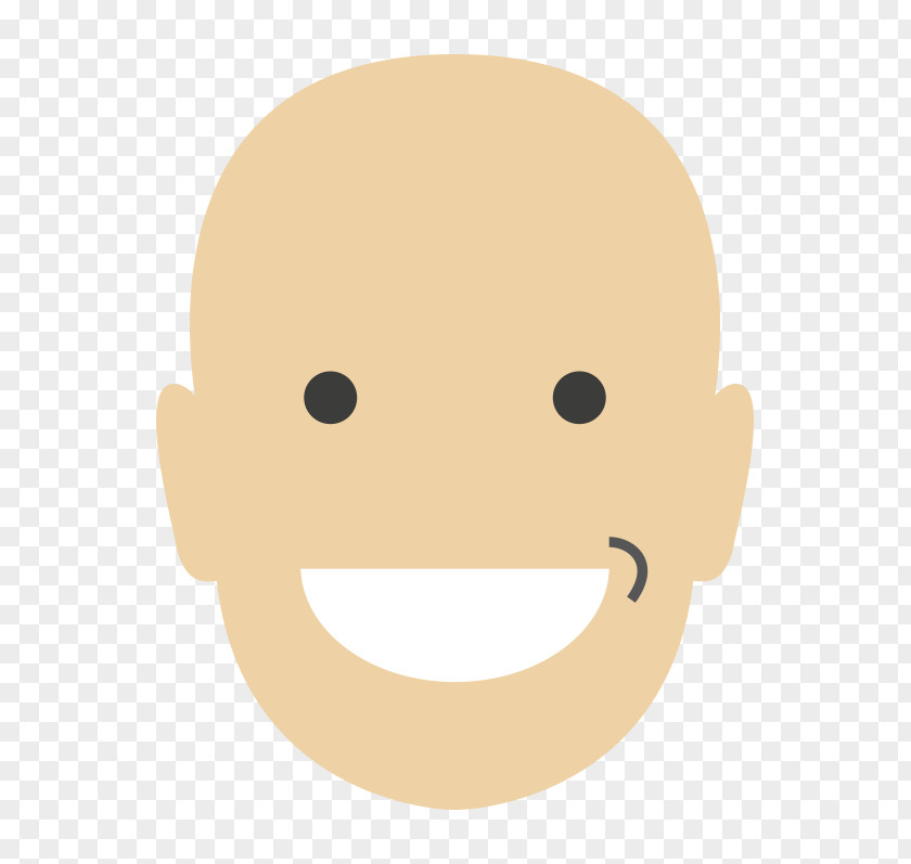 Smiley Nose Mouth Jaw PNG