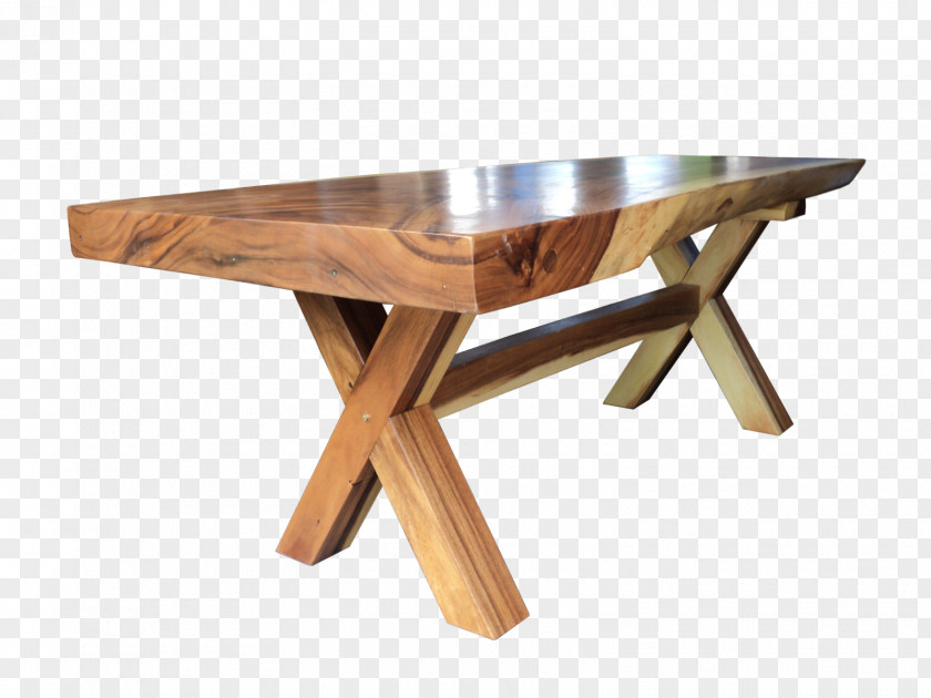Table Monkey Pod Tree Wood Furniture Live Edge PNG