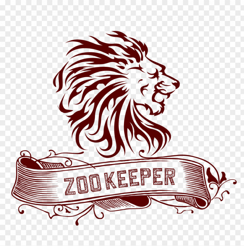 Zoo Keeper Lion's Roar Logo PNG