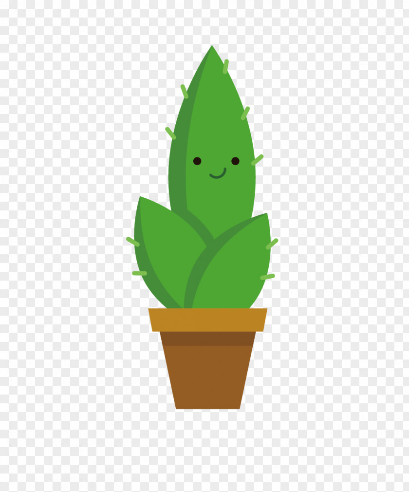 Cactus Flowerpot Cactaceae Euclidean Vector Plant PNG