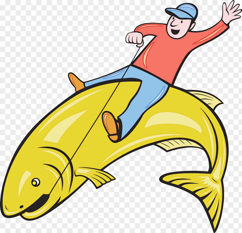 Fin Cartoon Clip Art Yellow Fish PNG