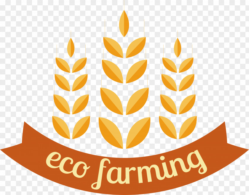 Wheat Label Design Common Agriculture Logo Farm PNG