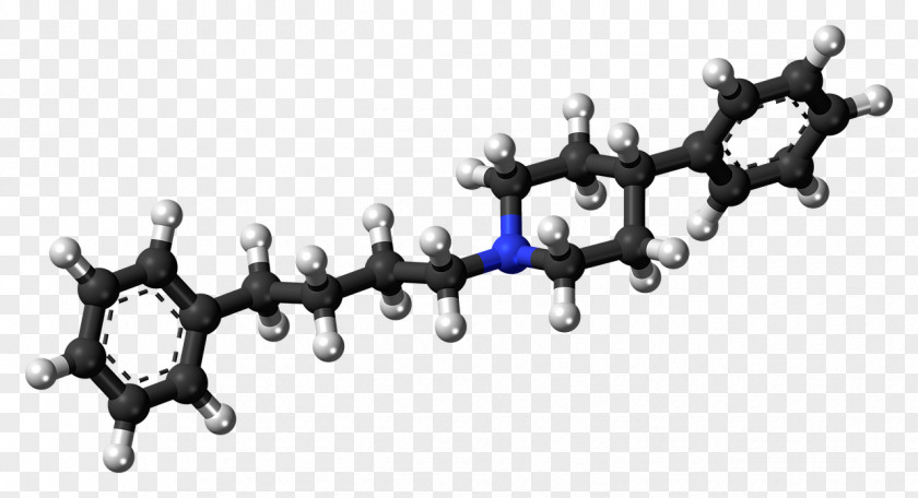 3d Balls 4-PPBP Molecule 3-PPP Jmol Ball-and-stick Model PNG