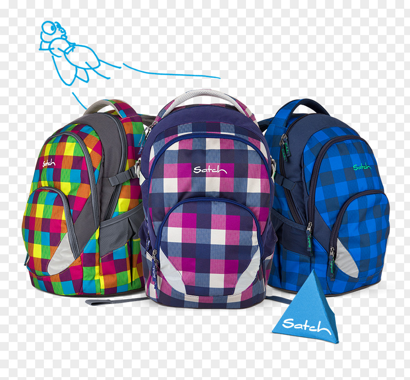 Bag Tartan Backpack 4YOU Basic Jampac Zaino 47 Cm Pineapples Plaid PNG