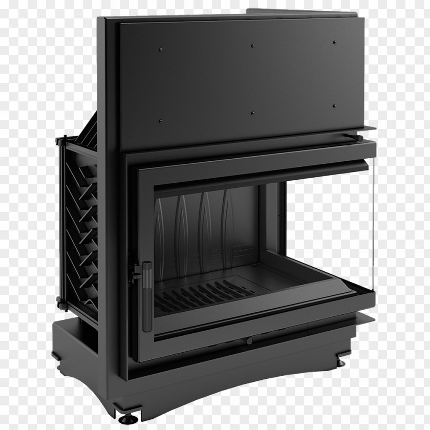 Corner Pellet Stove Fireplace Insert Cast Iron Room Chimney PNG