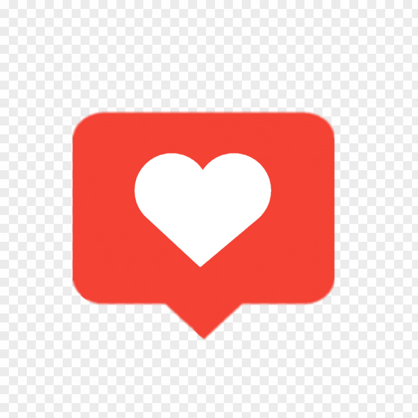 Instagram Heart Like Button Clip Art PNG