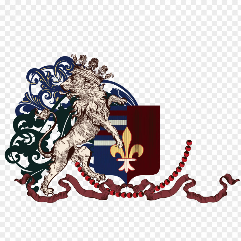Vector Male Lion Logo Illustration PNG