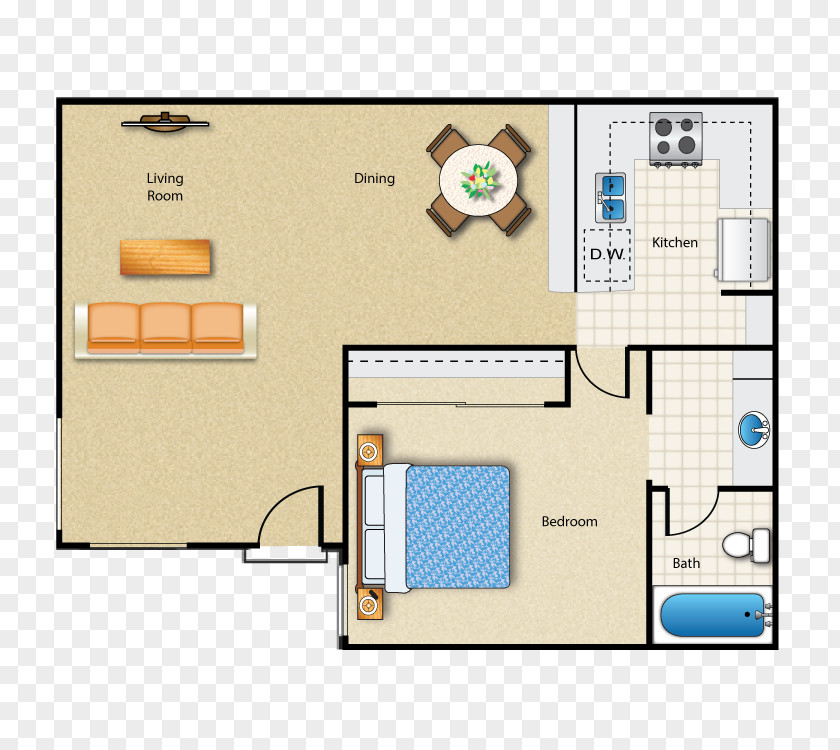 Apartment Five Coves Homes Floor Plan PNG