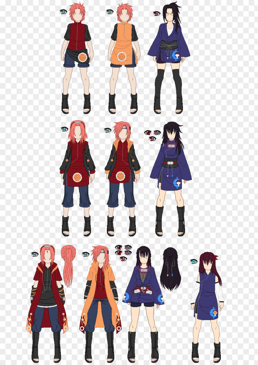 Naruto Team 7 Costume Uniform Outerwear Cartoon Character PNG