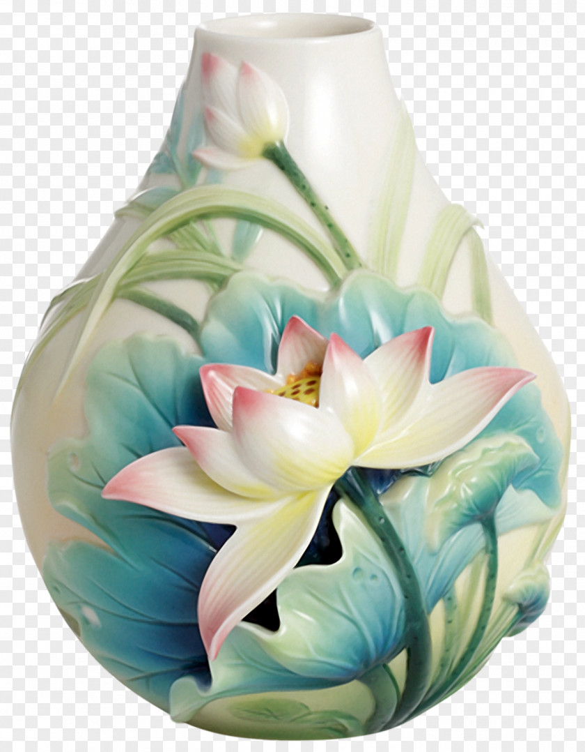 Vase Franz-porcelains Capodimonte Porcelain Flower PNG