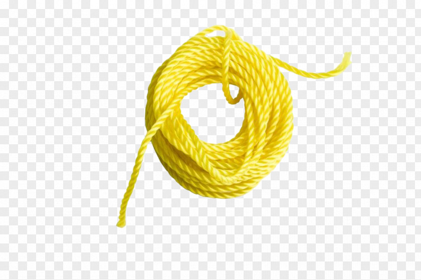 Yellow Wrapped Rope Knot Photography PNG