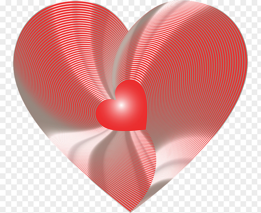 Abstract Heart Rainbow Clip Art PNG