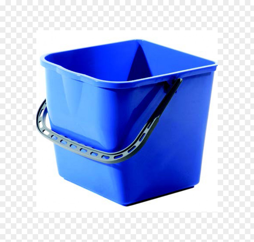 Bucket Blue Plastic Mop Cleaning PNG
