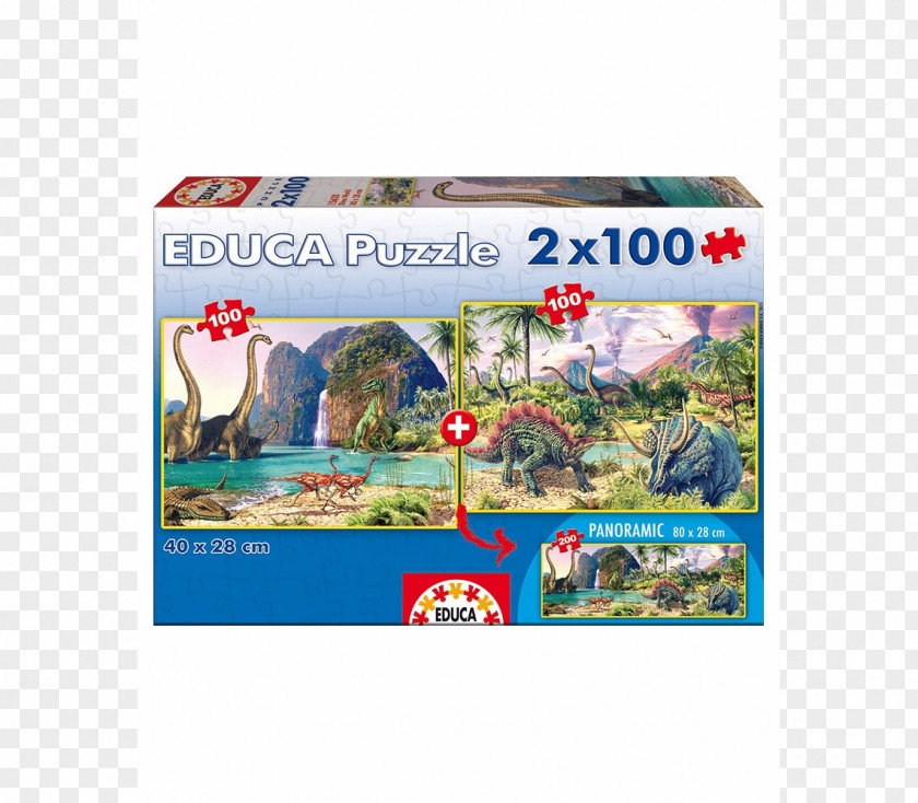 Educação Jigsaw Puzzles Dinosaur World Educa Borràs Toy PNG