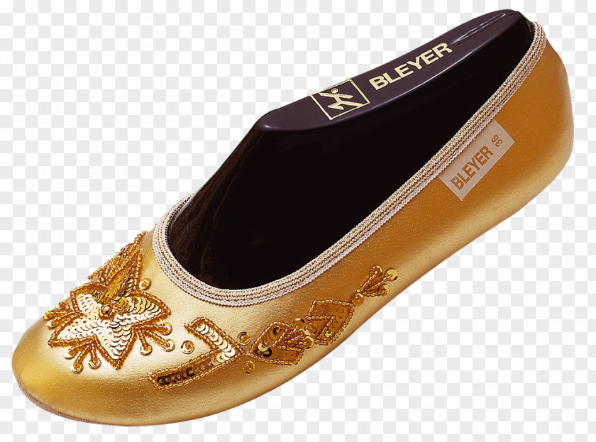 Gold Belly Dance Shoe Sequin PNG