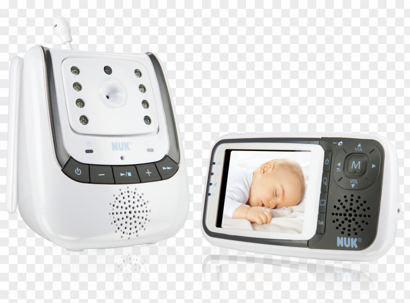 Baby Monitors NUK Babyphone Eco Control + Digital Infant Philips Avent DECT SCD580 PNG