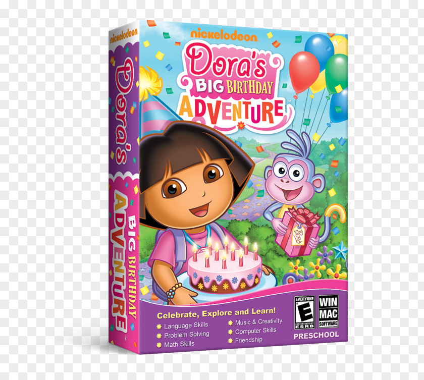 Birthday Dora The Explorer Dora's Big River Adventure Video Game PNG