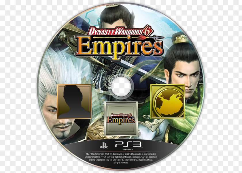 Dvd Dynasty Warriors 6: Empires PlayStation 3 DVD STXE6FIN GR EUR PNG