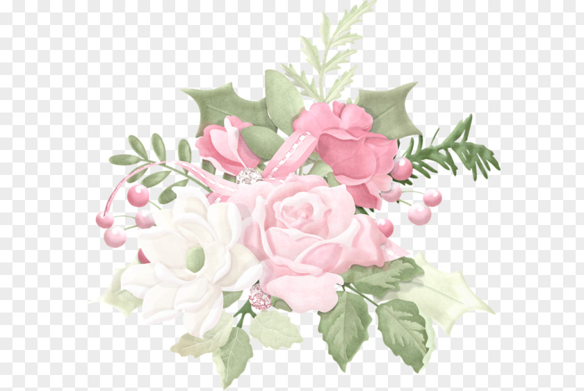 Flower Cabbage Rose Bouquet Christmas Day Garden Roses PNG