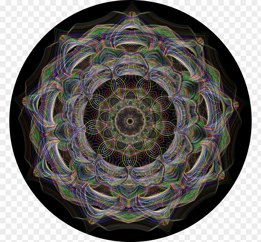 Fractal Art Kaleidoscope Symmetry Pattern PNG