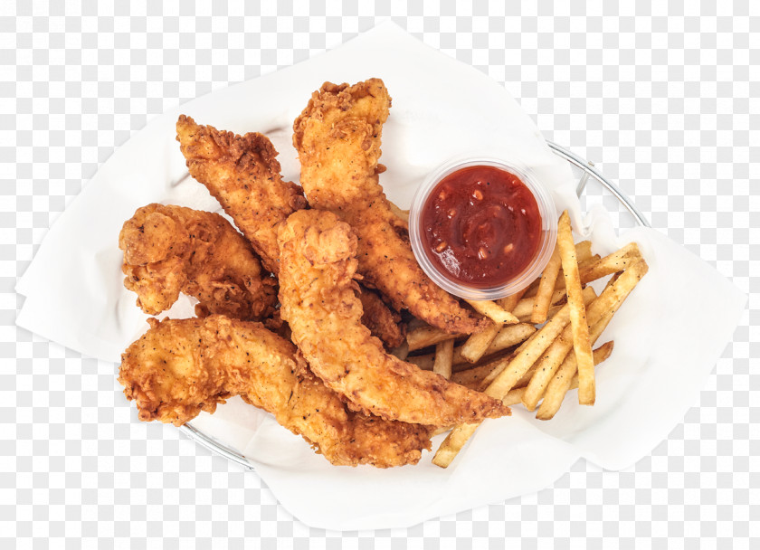 Fried Chicken French Fries Crispy Nugget Fingers PNG