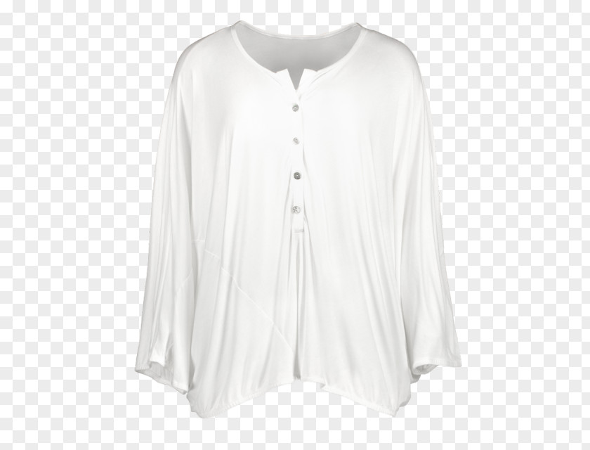 White Blouse Cardigan Sleeve Neck PNG