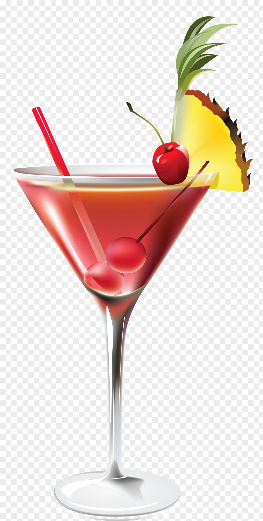 Cocktail With Pineapple Clipart Picture Blue Lagoon Hawaii Red Russian Screwdriver PNG