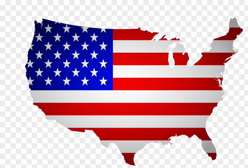 Creative American Flag Map Florida Of The United States PNG