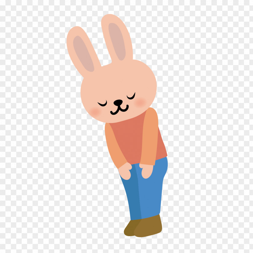 Easter Bunny Thumb Clip Art PNG