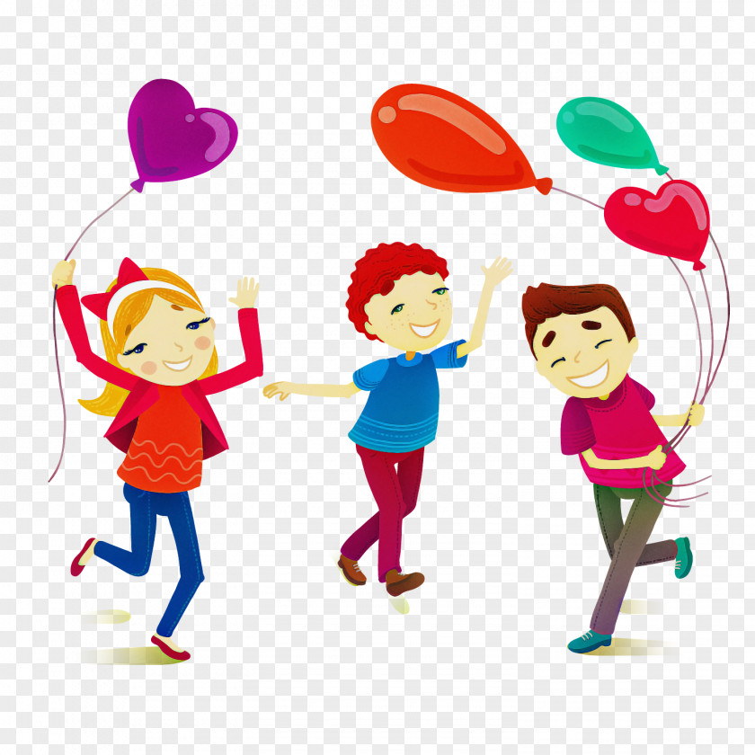 Gesture Interaction Cartoon Child Friendship Fun PNG