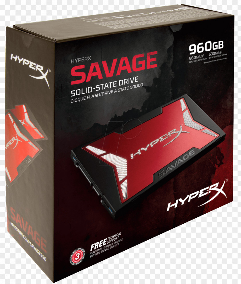 Kingston HyperX Savage SSD Solid-state Drive Hard Drives Technology SSDNow UV400 PNG