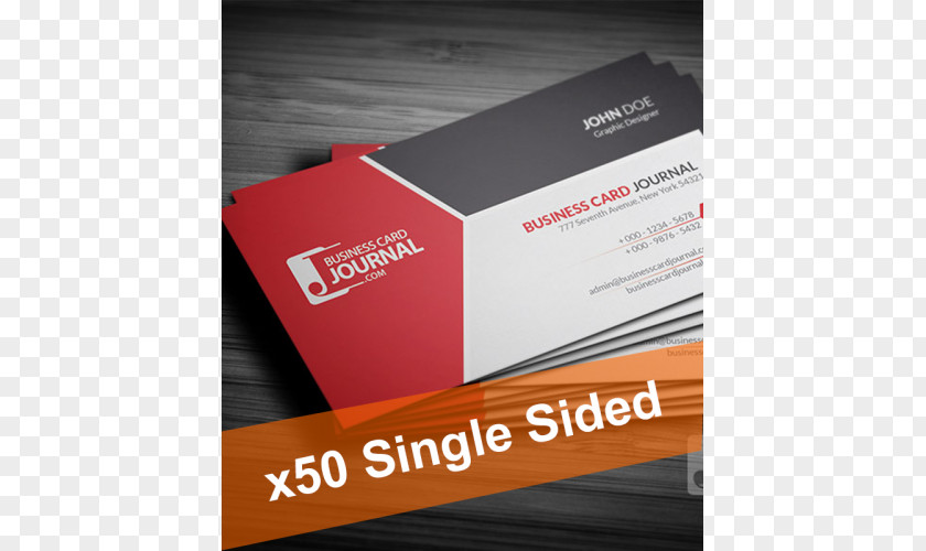 Single Sided Business Card Design Cards Visiting PNG
