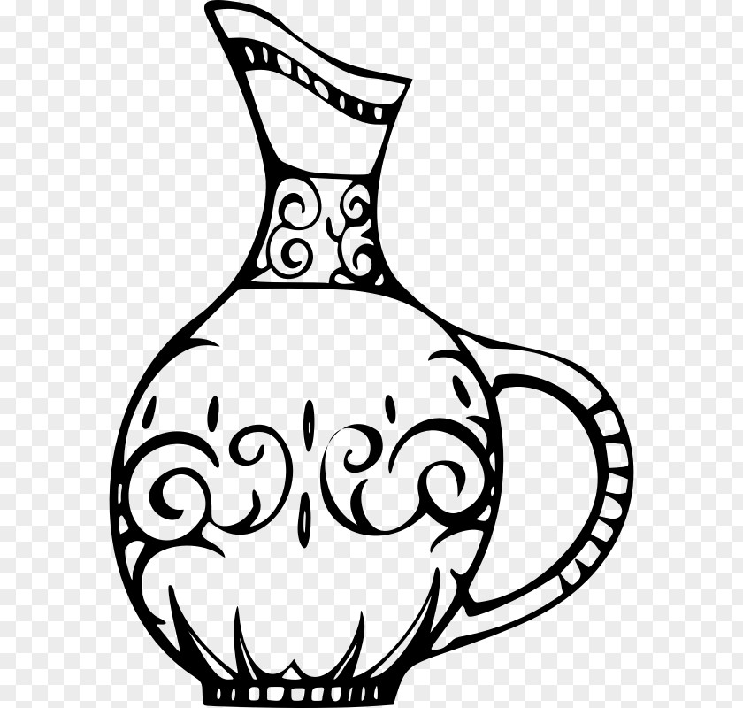 Vase Flower Sketch PNG