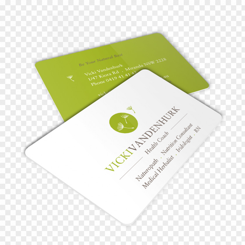 Business Cards Green Yellow Brand PNG