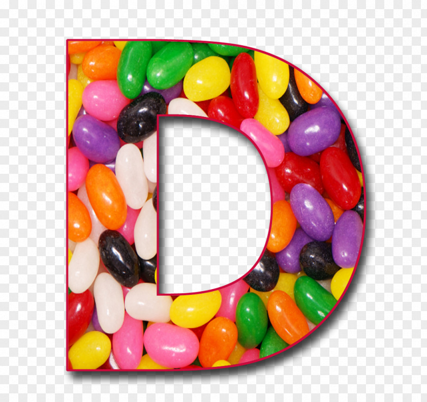D Letter Case Gelatin Dessert Alphabet Jelly Bean PNG