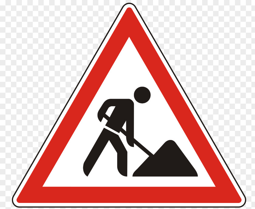 Highway Code Traffic Sign Warning Roadworks PNG