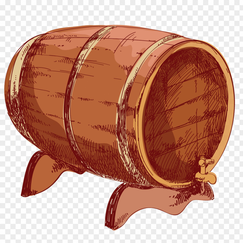 Vector Wine Barrel Material Red Beer Sake PNG