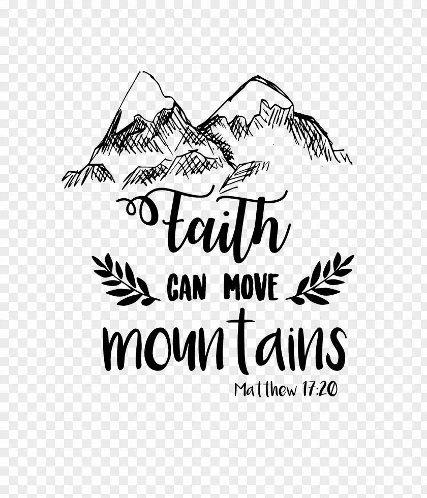 Mountain Car T-shirt Black And White Faith PNG