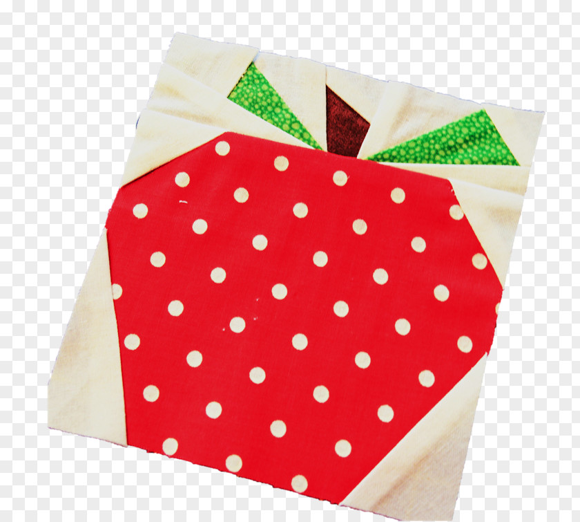 Paper Piece Quilt Polka Dot Place Mats Winter PNG