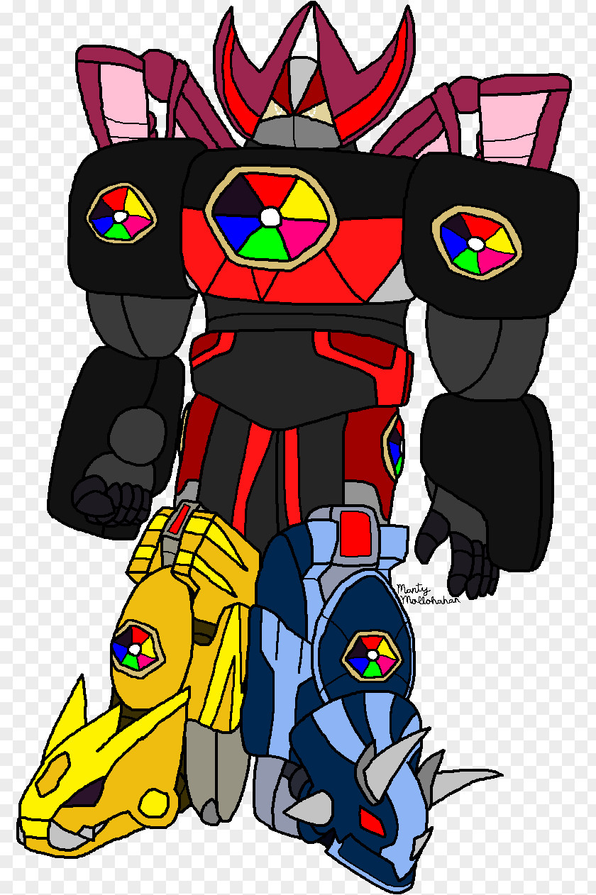 Power Rangers Megazord Zords In Mighty Morphin DeviantArt Drawing PNG