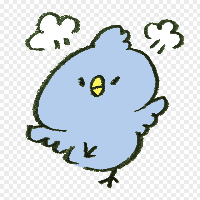 Angry. BBoom Crazy Blue Bird Line Art PNG