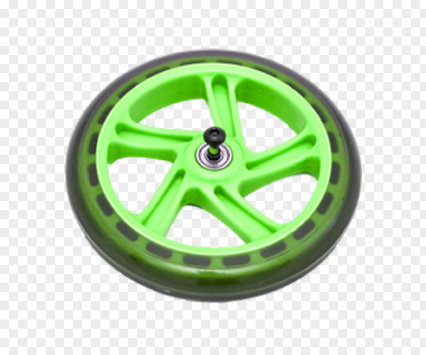 Alloy Wheel Spoke Rim Green PNG