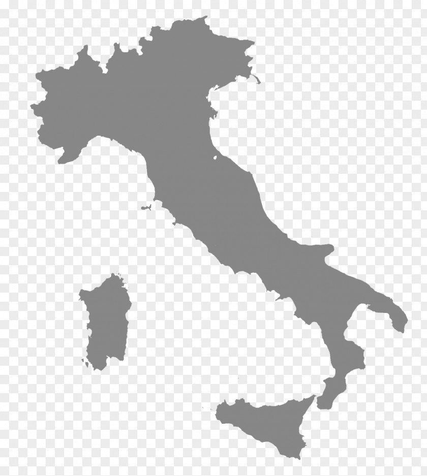 Map Regions Of Italy Map. Clip Art Vector Graphics PNG