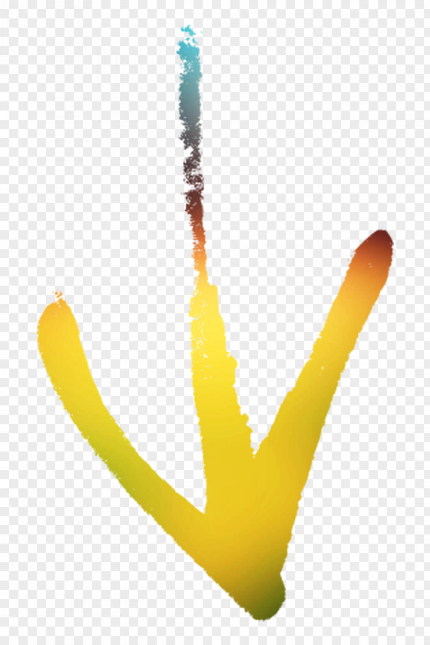Yellow Finger Line PNG