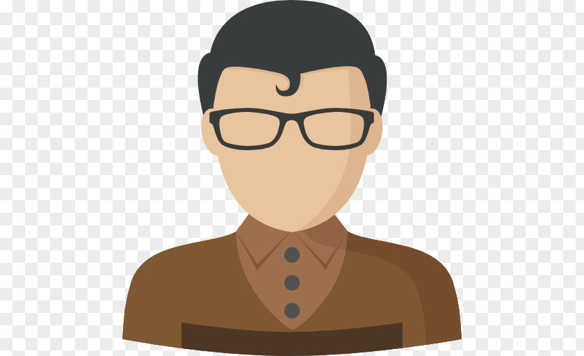 Cartoon Boy With Glasses PNG