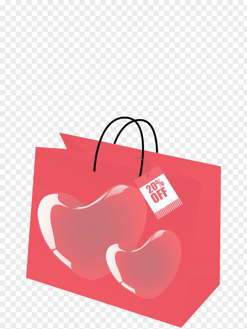 Offer Red Shopping Bags Bag PNG