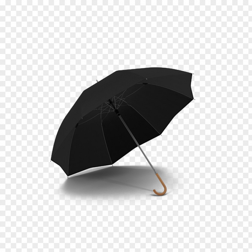 Open Black Umbrella Designer PNG