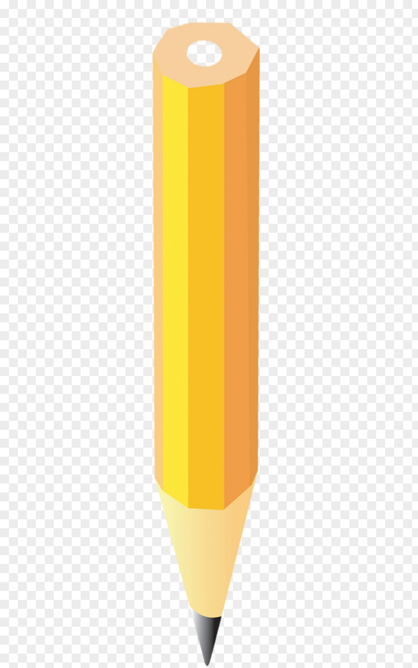 Pencil Yellow Cylinder Angle PNG