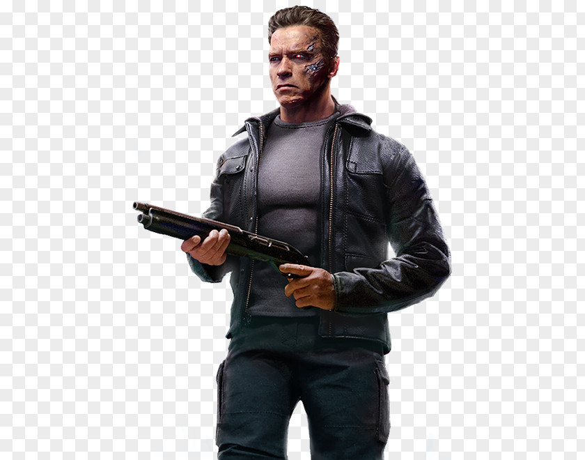 Robot Terminator Genisys: Future War Plarium Game Leather Jacket Firearm PNG