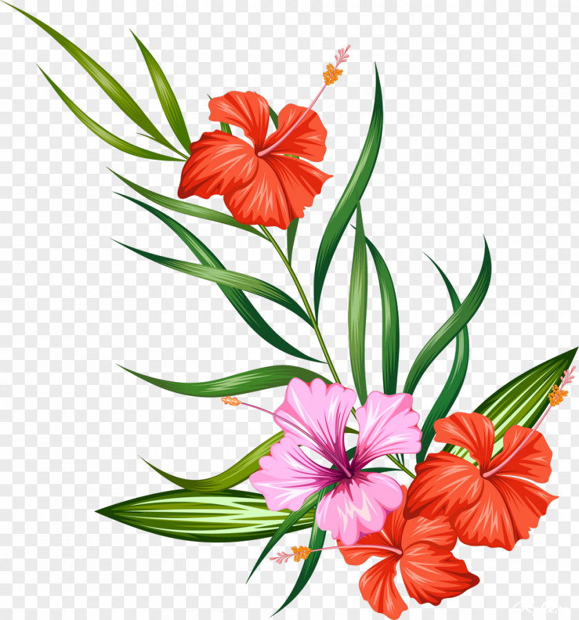 Watercolor Painting Flower Clip Art PNG